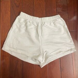 TNA White Terry Fleece Shorts